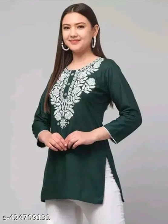 Embroidery Short Kurti