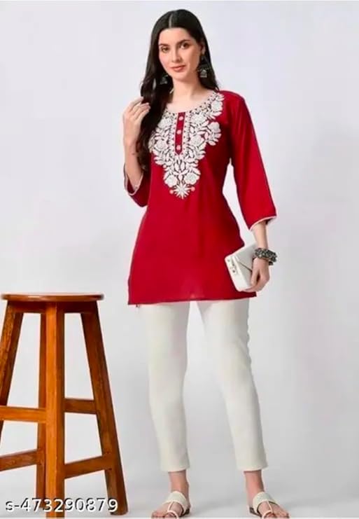Embroidery Short Kurti