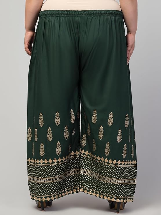 Trendy Rayon Gold Plazo