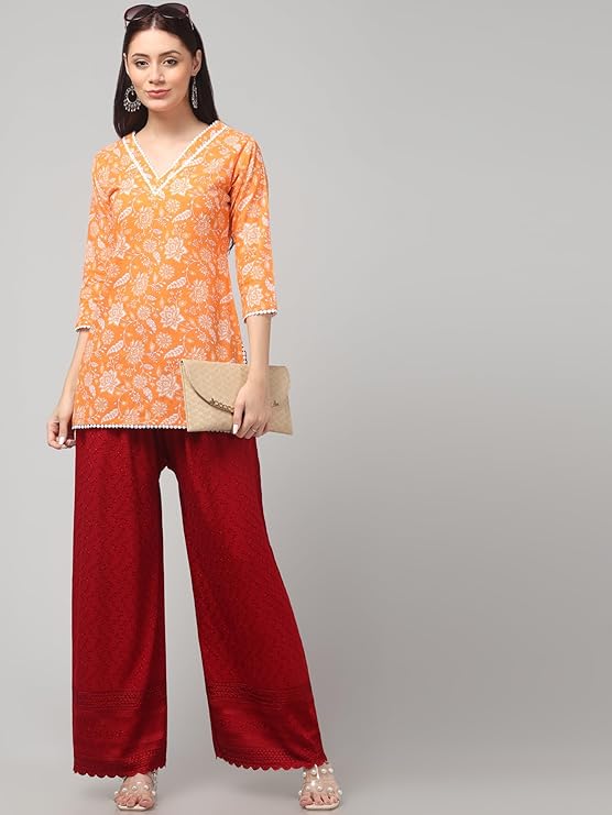 Ethnic Plazo With Embroidery