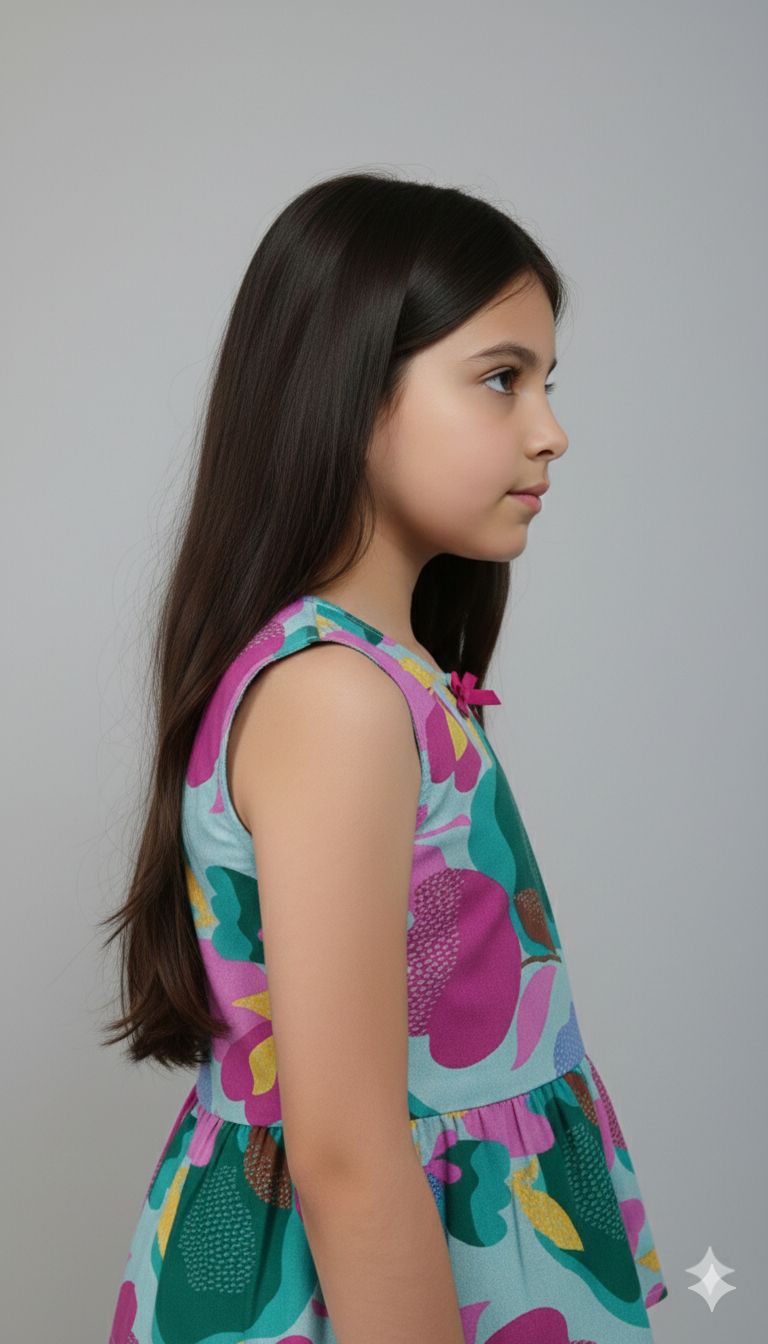 Green And Pink Floral Print Outfit