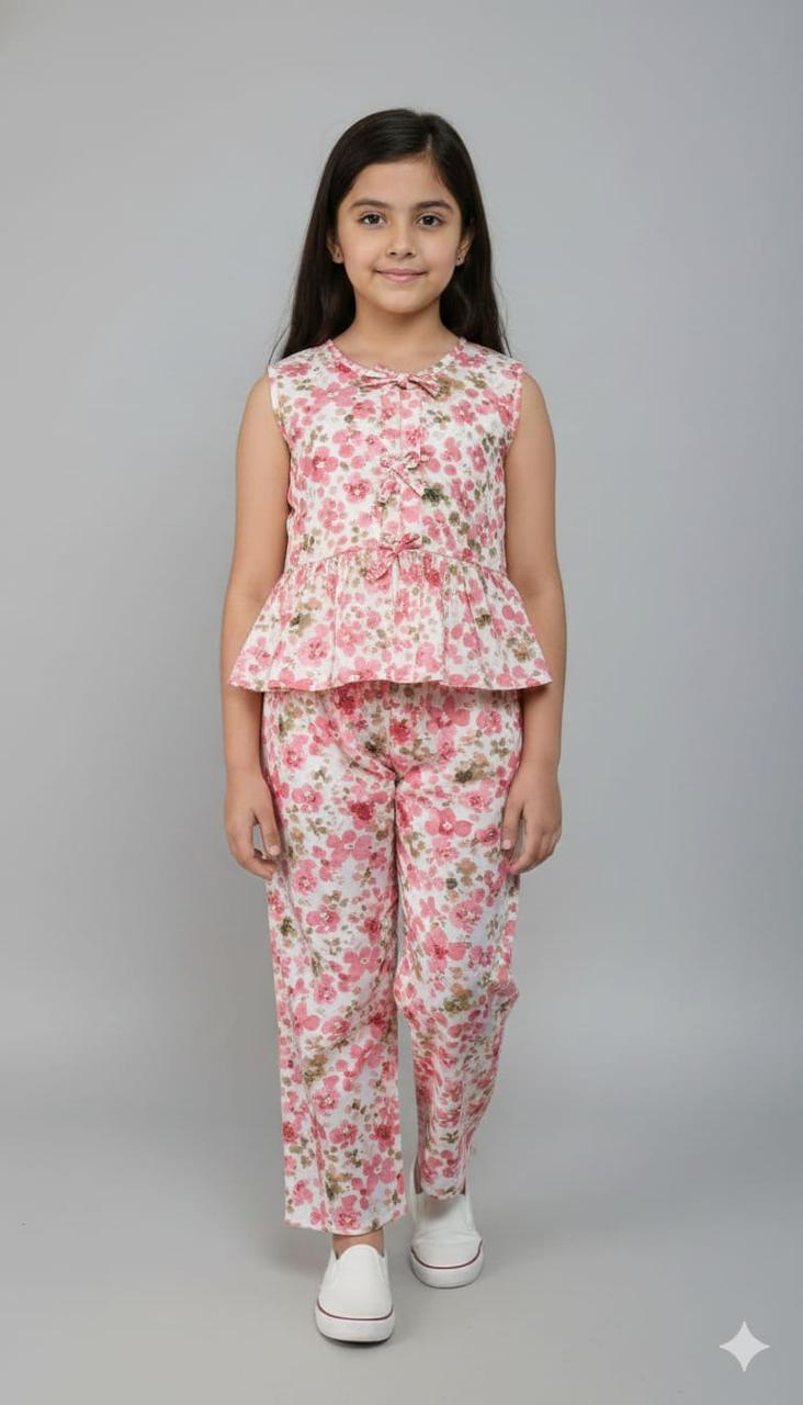 Pink Small Mix Floral Print Outfit