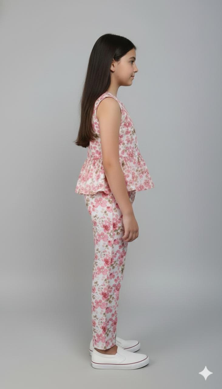 Pink Small Mix Floral Print Outfit
