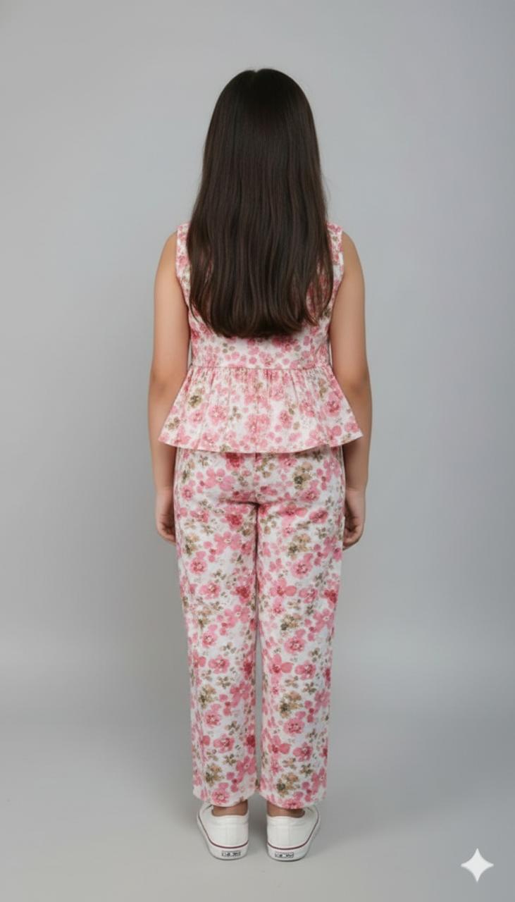 Pink Small Mix Floral Print Outfit