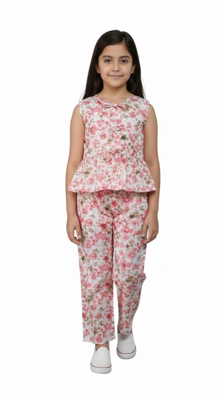 Pink Small Mix Floral Print Outfit