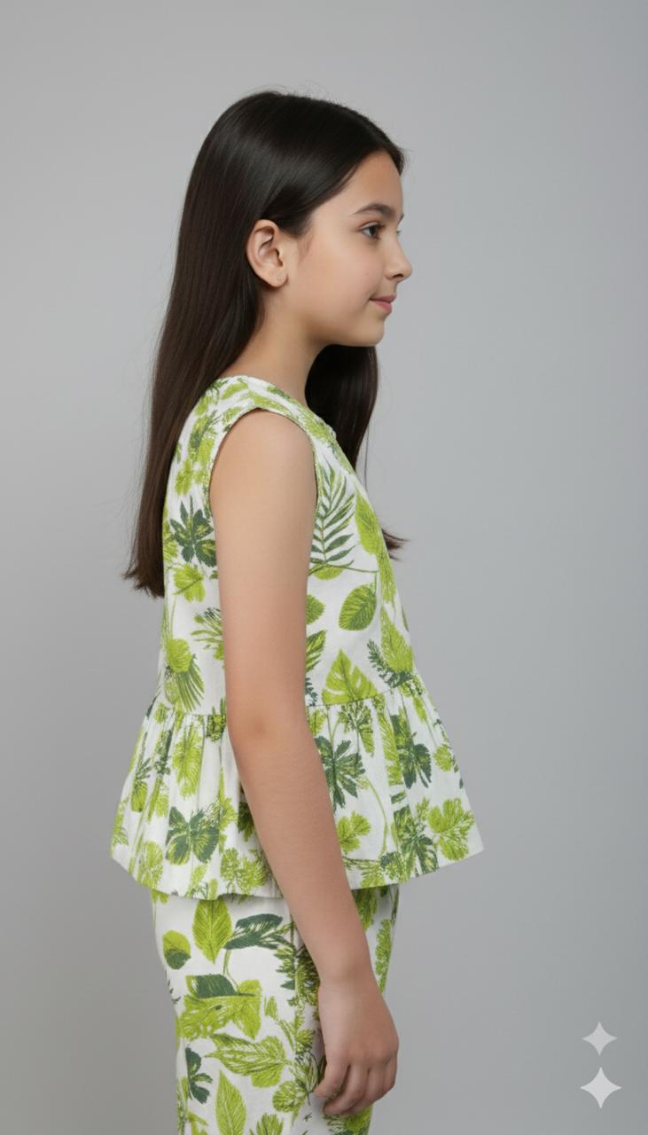 Green Small Mix Floral Print