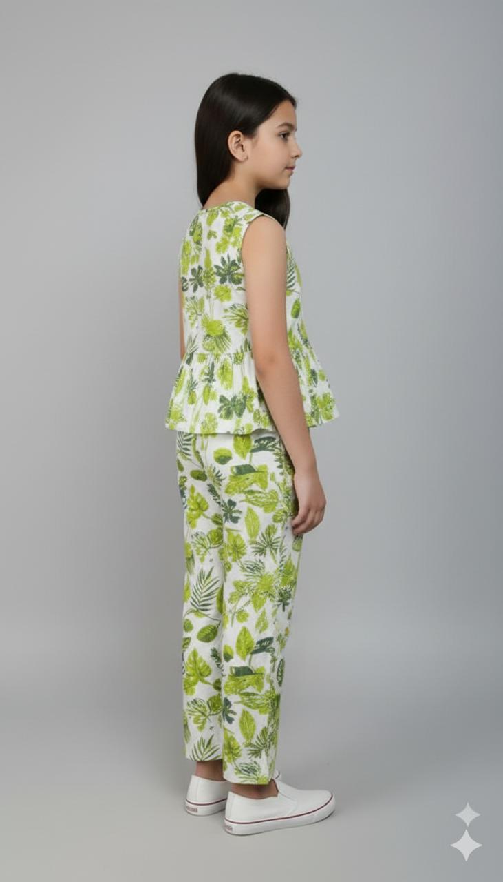 Green Small Mix Floral Print