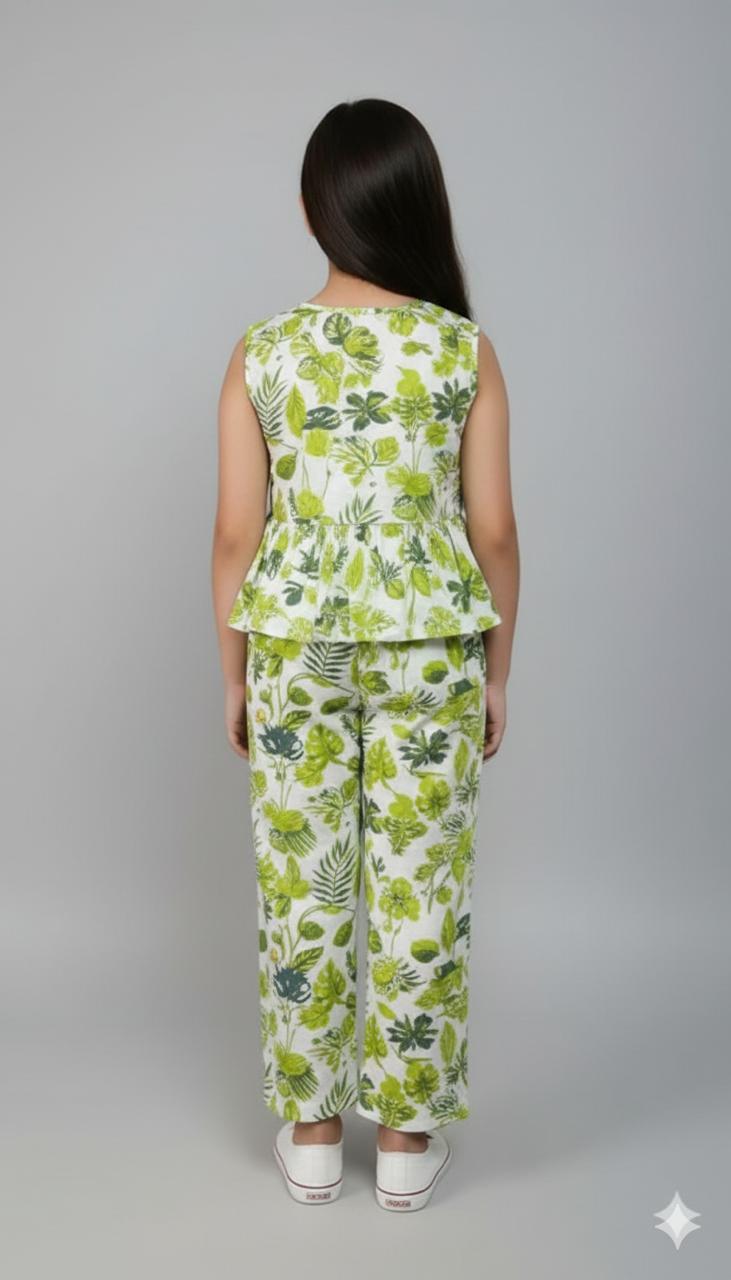 Green Small Mix Floral Print